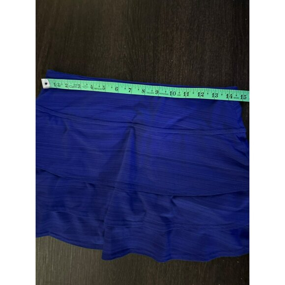 Athleta Purple Striped Swagger Tiered Tennis Skort - Size S - Picture 8 of 9